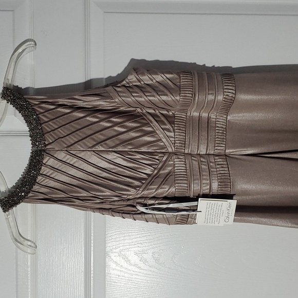 NEW Calvin Klein Wedding Party Mother of Bride Maxi Dress Size 14 - Picture 9 of 16